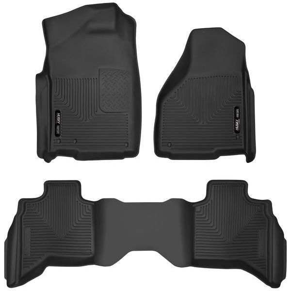 HUSKY LINERS 53628 - Front & 2nd Seat Floor Liners X-Act Contour