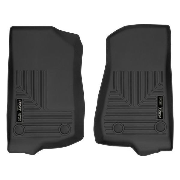 HUSKY LINERS 54531 - 18- Jeep JL 2/4 Door Front Floor Liner Black