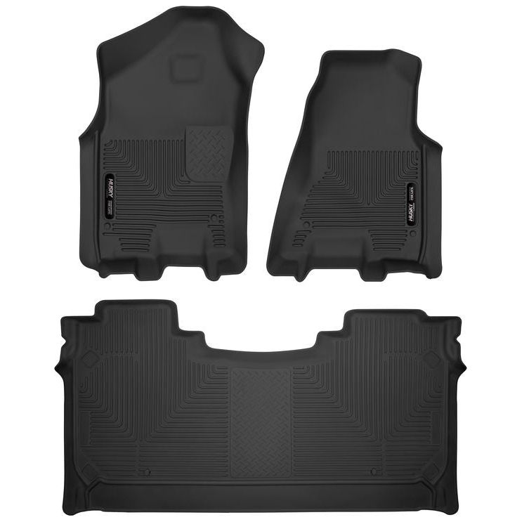 HUSKY LINERS 54608 - Front & 2nd Seat Floor Liners X-act Contour