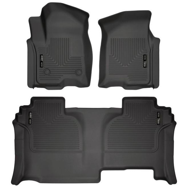 HUSKY LINERS 94031 - Front & 2nd Seat Floor Liners Weatherbeater