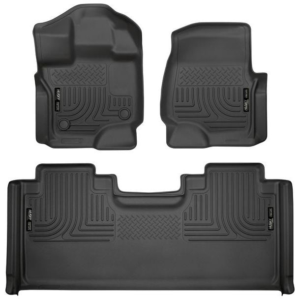 HUSKY LINERS 94051 - Front & 2nd Seat Floor Liners Weatherbeater