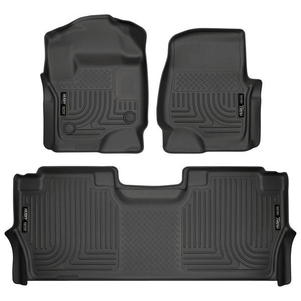 HUSKY LINERS 94061 - Front & 2nd Seat Floor Liners Weatherbeater