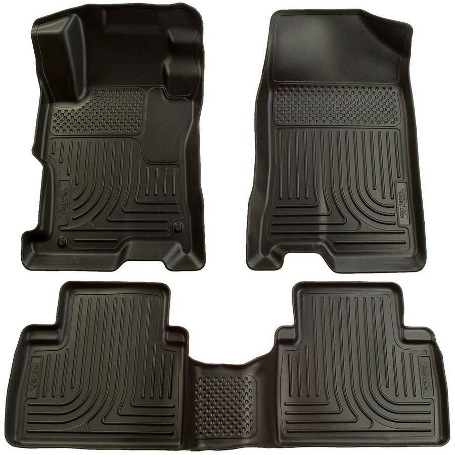 HUSKY LINERS 98411 - 06-11 Honda Civic Front/ 2nd Floor Liners Black