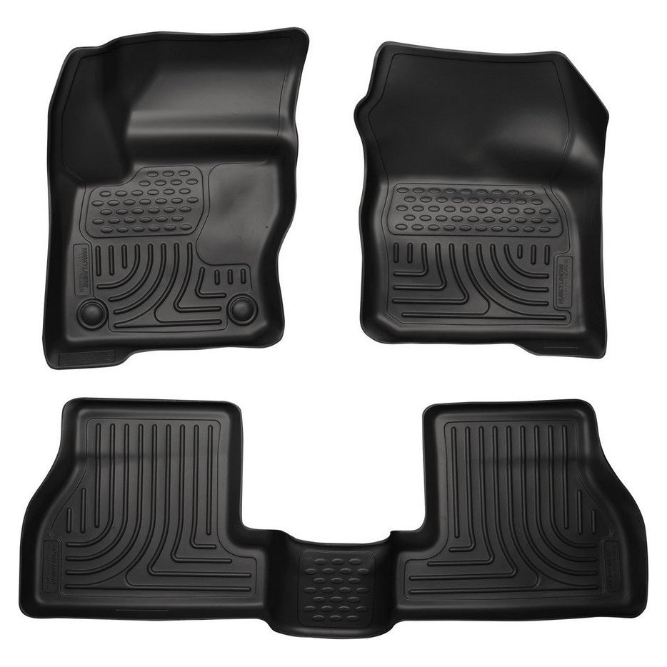 HUSKY LINERS 98771 - 12- Ford Focus Front/ 2nd Floor Liners Black