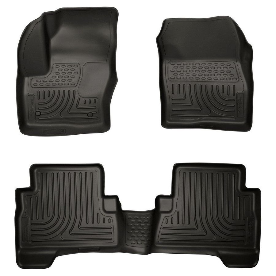 HUSKY LINERS 99741 - 13- Ford C-Max Front/ 2nd Floor Liners Black