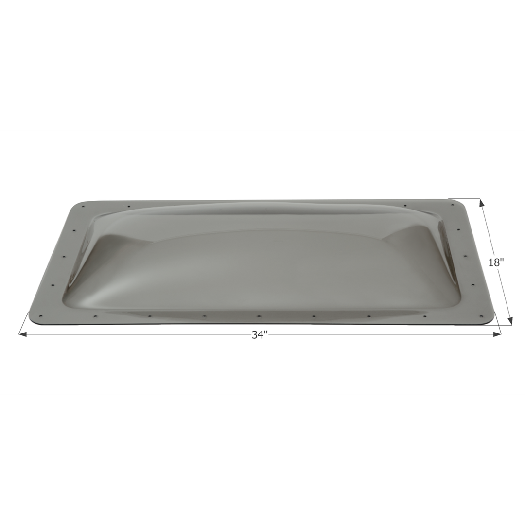 Icon 12117 - 18"W x 34"L Smoke Rectangular Outer Skylight