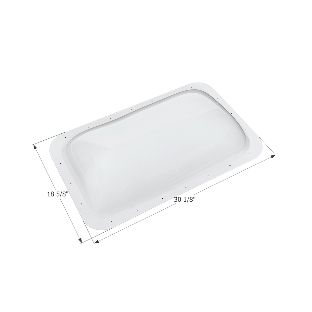 Icon 12156 - 18.6"W x 30.1"L White Rectangular Outer Skylight