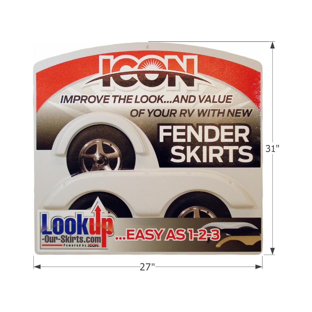 Icon 12063 -  Fender Skirt  Sign Display