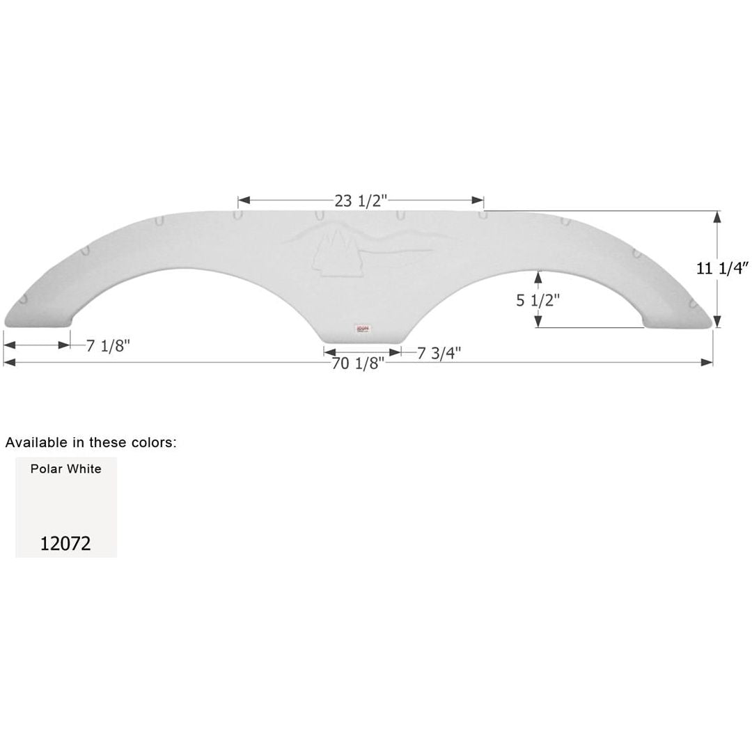 Icon 12072 - Tandem Axle Fender Skirt