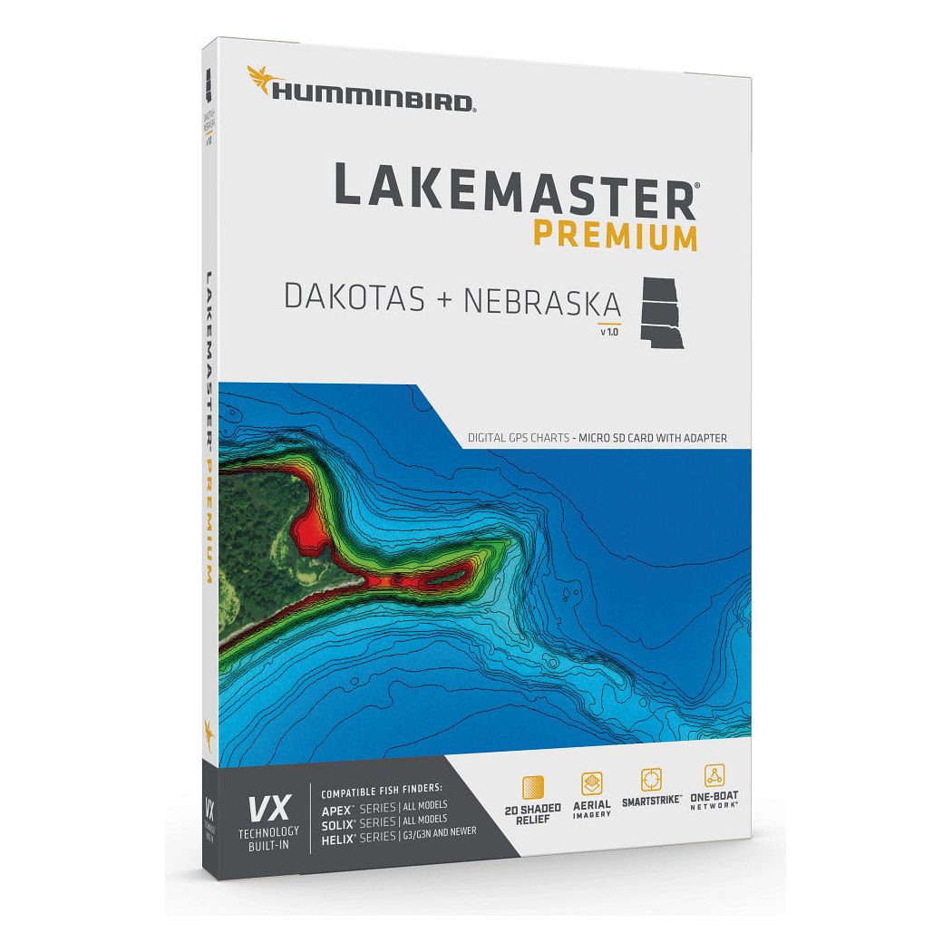 Humminbird 602001-1 - LakeMaster Premium - Dakotas +Nebraska V1