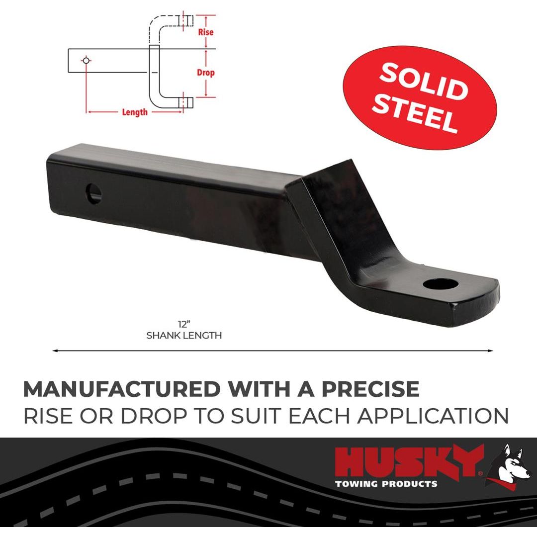 Husky Towing 31369 - Class III/IV 2" Ball Mount, 6,000lb GTW, 2-1/4" Drop