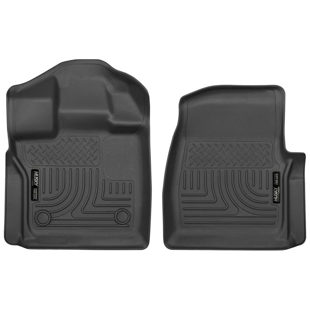 Husky Liner 18351 - WeatherBeater Floor Liner Front Black Pair Regular Cab