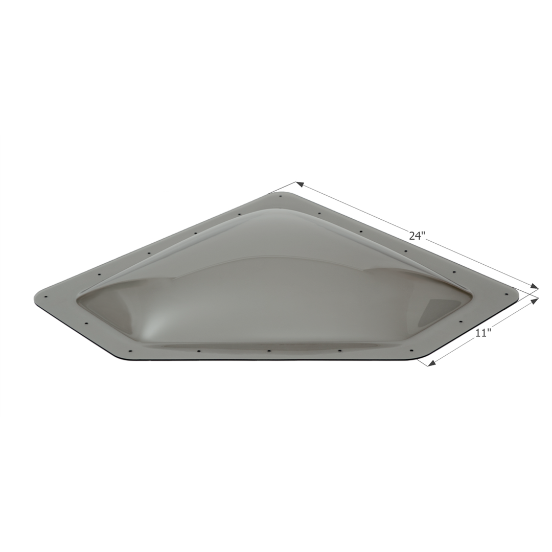 Icon 12114 -11"W x 24"L Smoke Neo Angle Outer Skylight