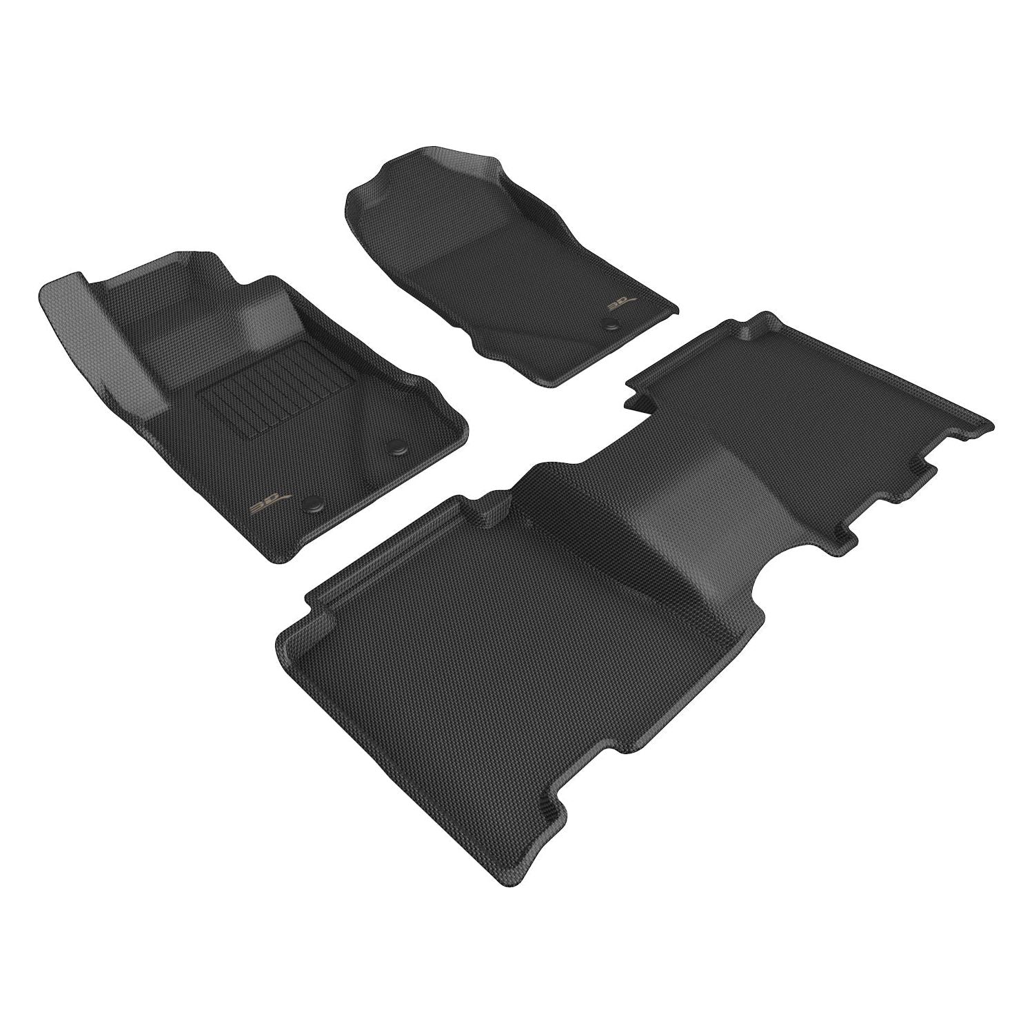 3D MAXPIDER 21- Ford Bronco Kagu Rear Floor Liners Black L1FR14901509 - Auto Parts Finder - Parts Ghoul