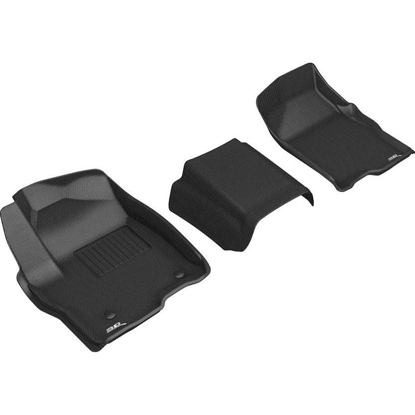 3D MAXPIDER GM P/U 1500 19- Kagu  Floor Liners 1st Row Black L1GM02411509 - Auto Parts Finder - Parts Ghoul