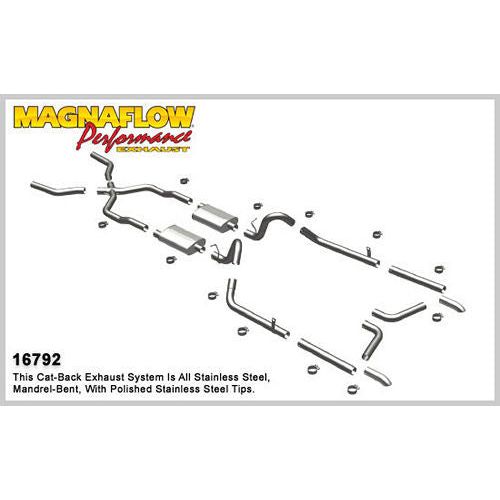 MAGNAFLOW 16792 - 55-57 Chevy Bel Air Crossmember Back Exhaust