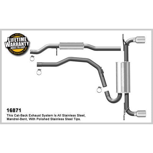 MAGNAFLOW 16871 - 07-14 Ford Edge 2.0/3.5L Cat Back Exhaust Kit