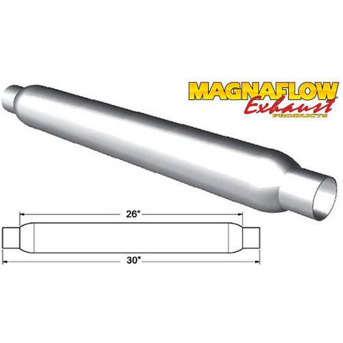 MAGNAFLOW 18144 - Glass Pack Muffler 2in Aluminized Large