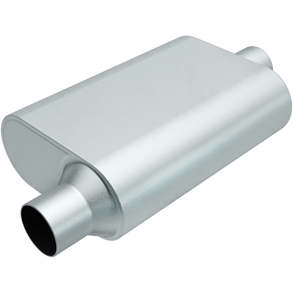 MAGNAFLOW R23041 - Rumble Aluminizd Muffler 3in Offset In/Center Out