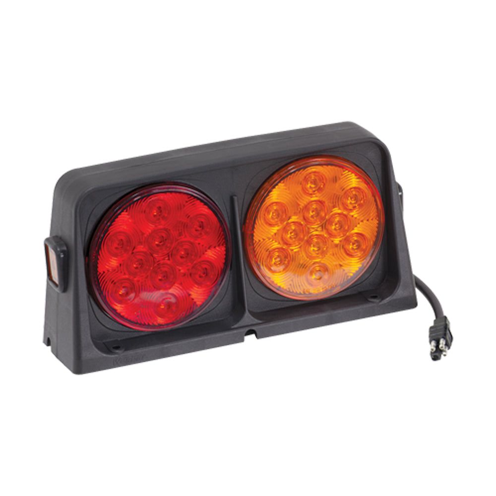 REESE 54209-022 - Dual AG LED Light w/Red/ Amber w/Brake Light Func
