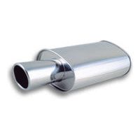 VIBRANT PERFORMANCE 1042 - STREETPOWER Oval Muffler w/ 4in Round Angle Cut