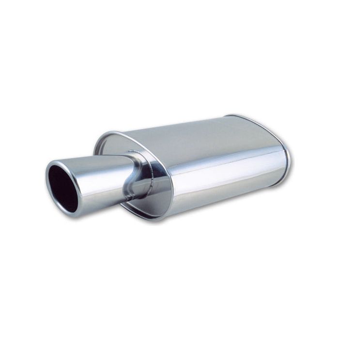 VIBRANT PERFORMANCE 1046 - STREETPOWER Oval Muffler w/ 4in Round Angle Cut