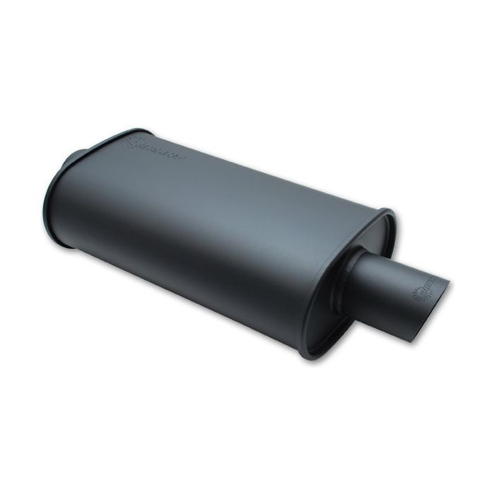 VIBRANT PERFORMANCE 1145 - STREETPOWER FLAT BLACK O val Muffler 2.25in inlet