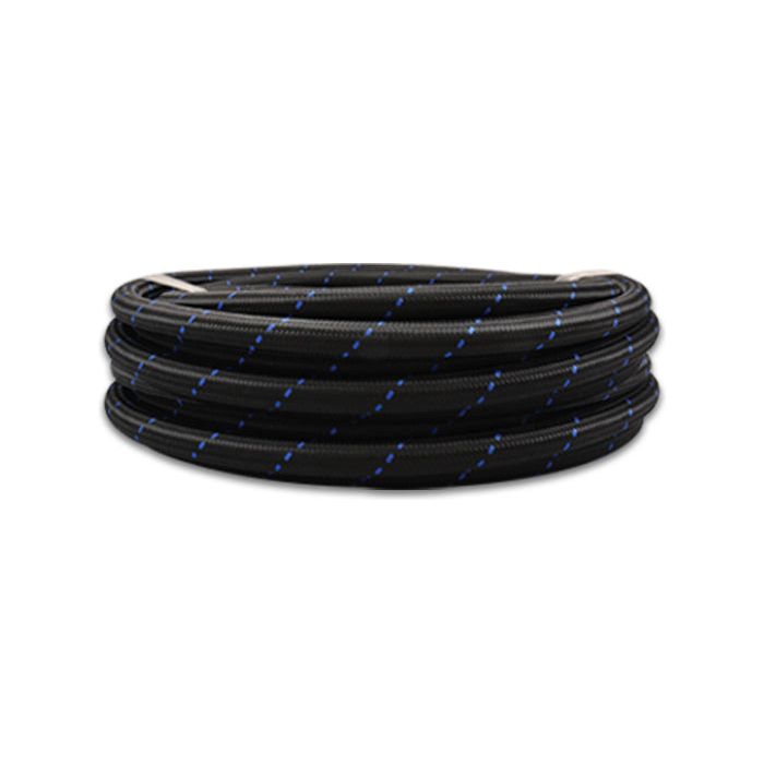 VIBRANT PERFORMANCE 11964B - 10ft Roll -4 Black Blue Nylon Braided Flex Hose