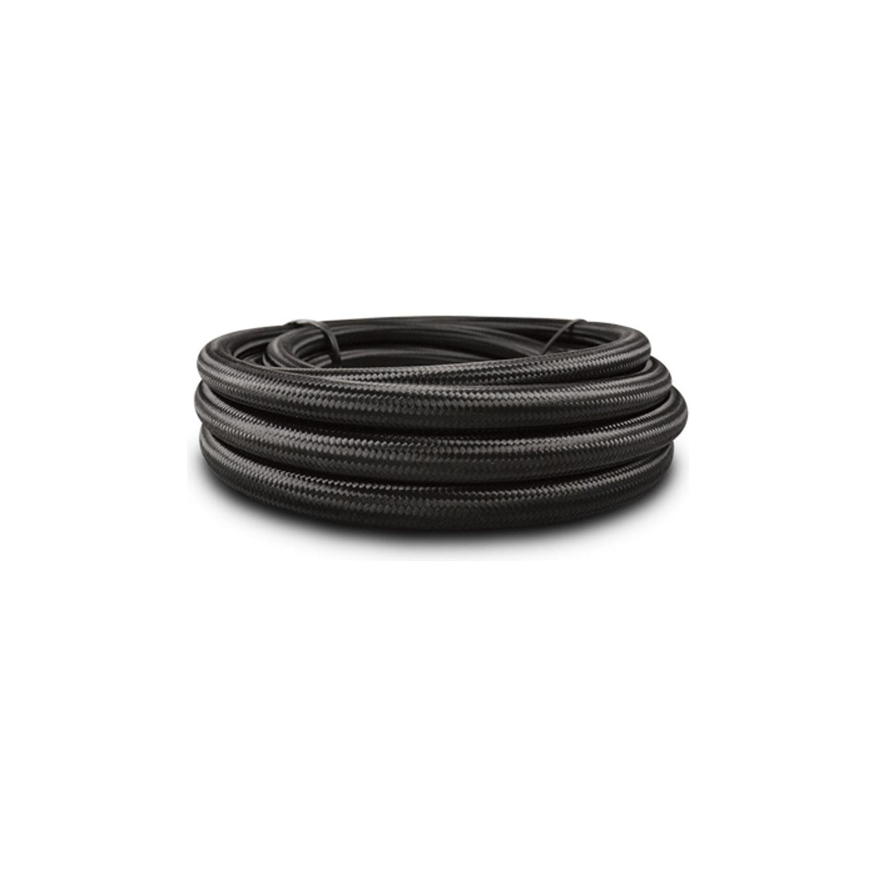 VIBRANT PERFORMANCE 18963 - 10ft Roll of Black Nylon Braided Flex Hose PTFE