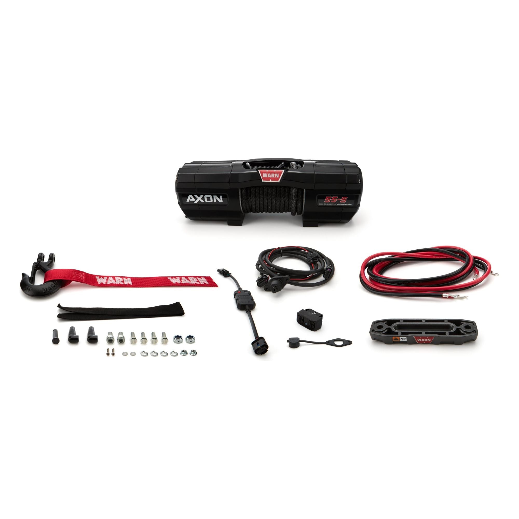 WARN 101150 - AXON 55-S Winch 5500lb Synthetic Rope
