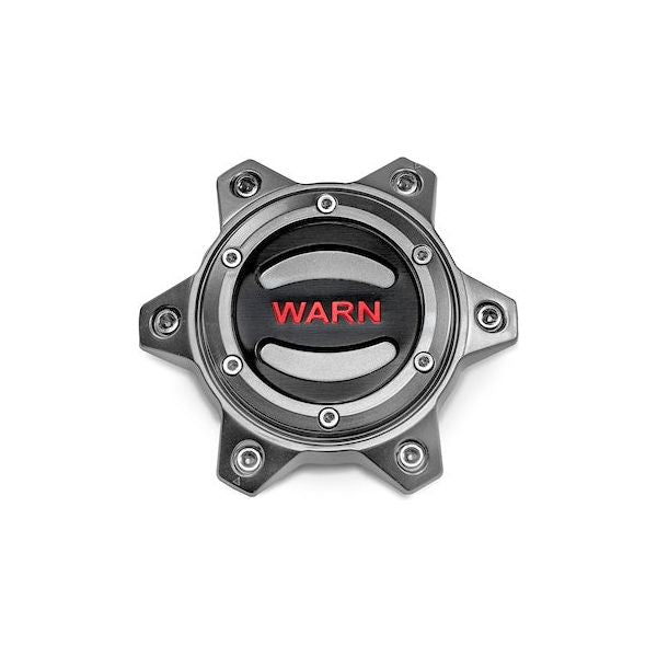 WARN 104484 - 6 Lug Wheel Center Cap Gunmetal and Red