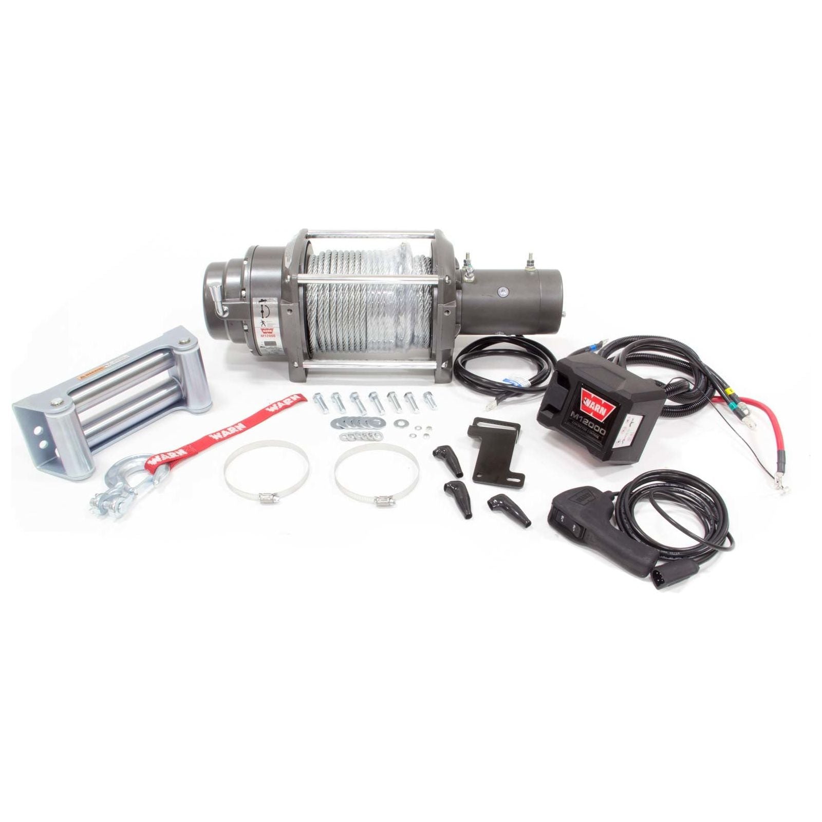 WARN 17801 - M12000 Winch w/Roller & 125' Cable