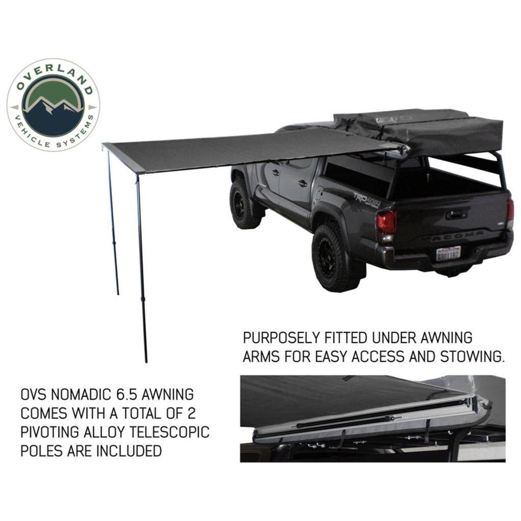 Overland Vehicle Systems 240in X 78.5in 88 Square Feet Cover, Polycotton Bag Awning, Roof Rack Mounting, Manual 18049909