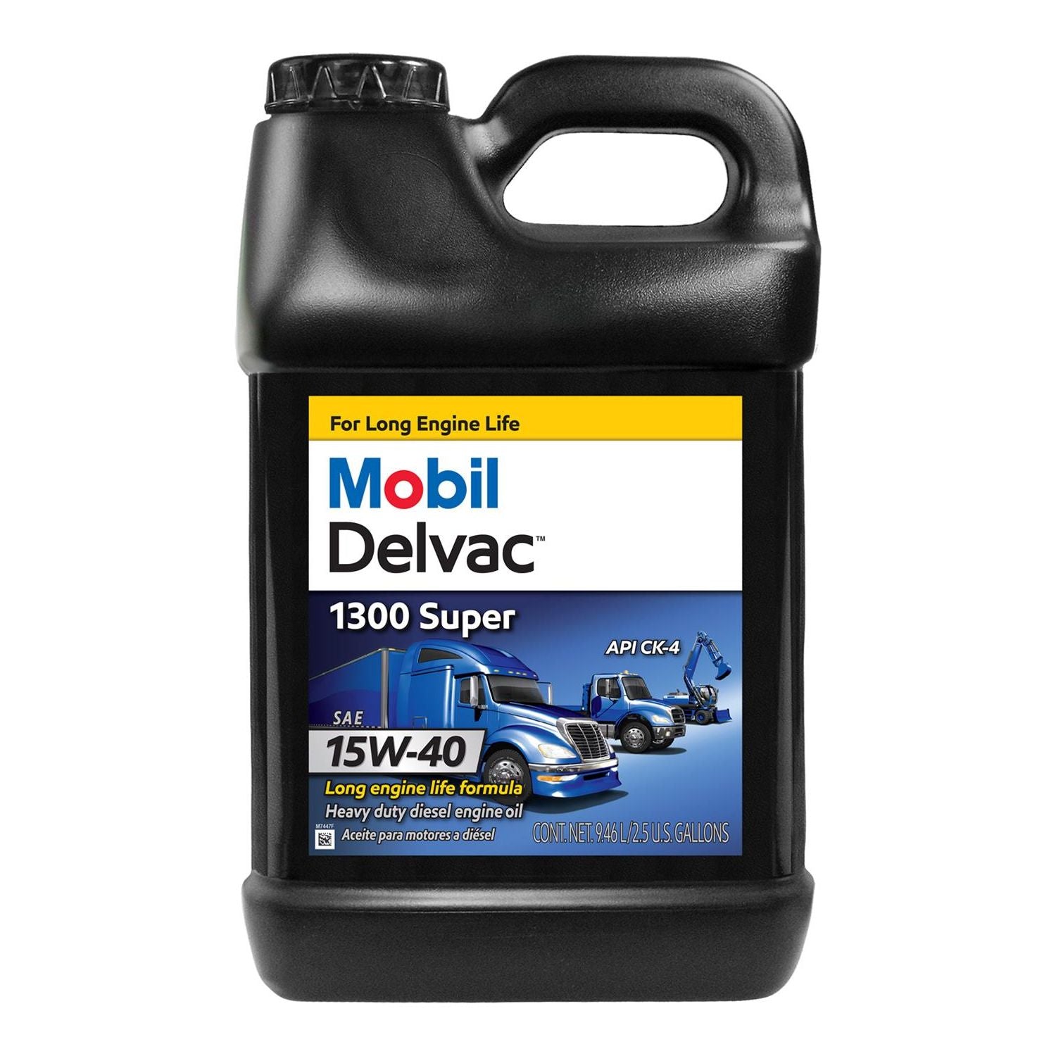 Mobil Delvac 1300 Super Diesel Engine Conventional Engine Oil 15W-40 10 Quart 122493