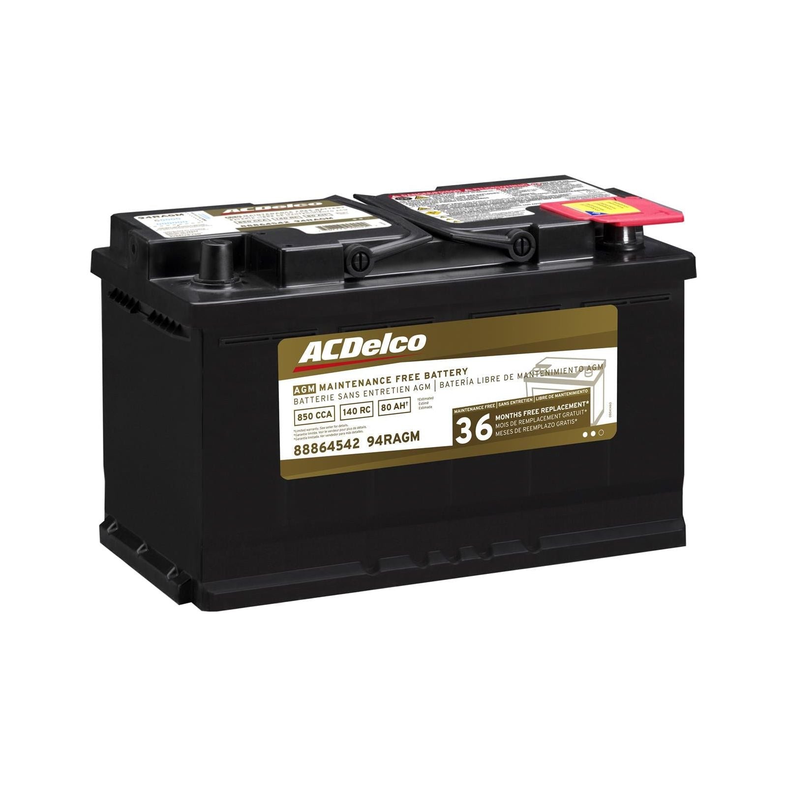 ACDelco Gold Automotive AGM Batteries 88864542 - Auto Parts Finder - Parts Ghoul