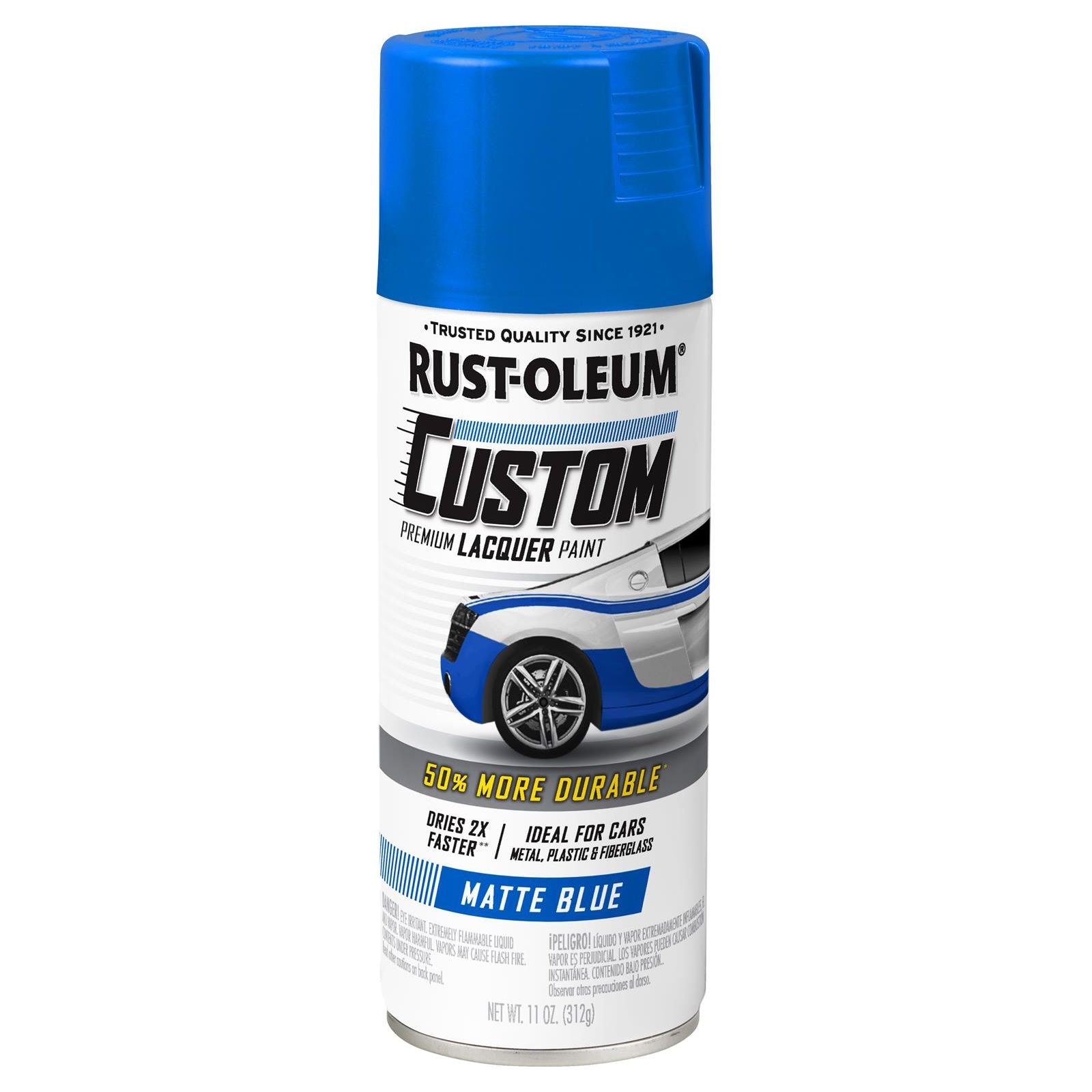 Rust-Oleum Matte Finish Blue Lacquer Spray Paint 311485
