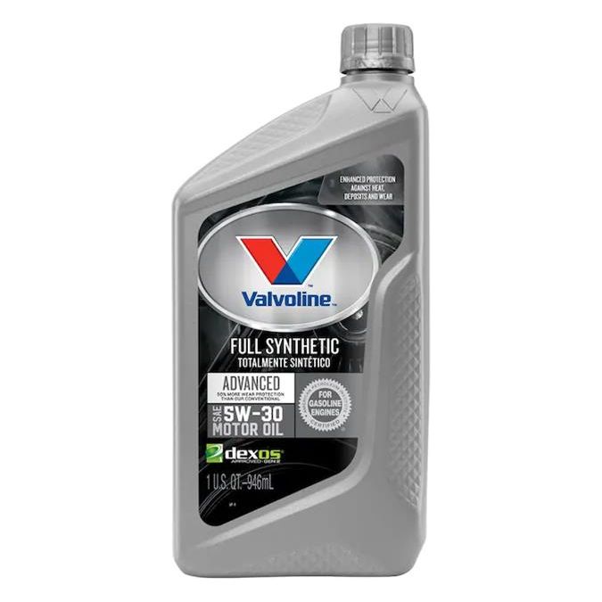 Valvoline Advanced Full Synthetic Standard Full Synthetic Engine Oil 5W-30 1 Quart VV955