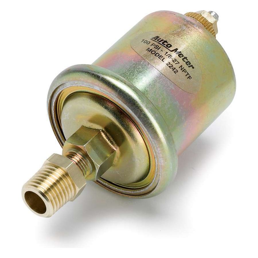 AutoMeter 1/8in 0-100 PSI Oil Pressure Sensor Gauge 2242